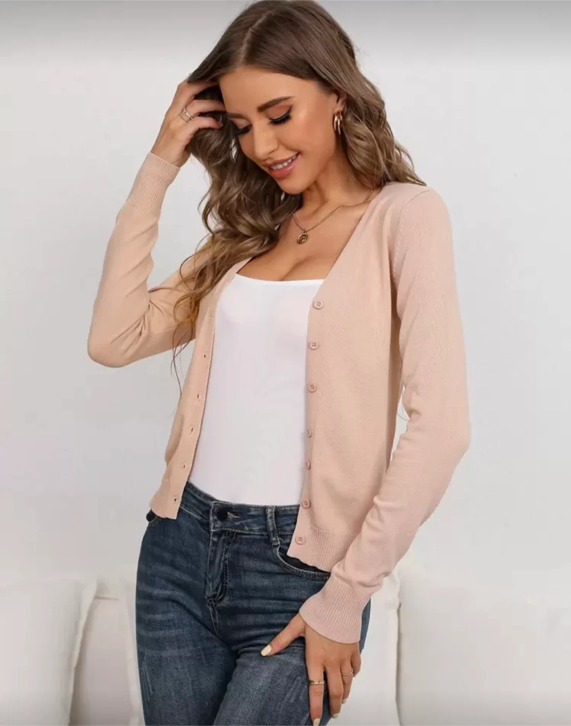 Peach Cardigan - photo 2