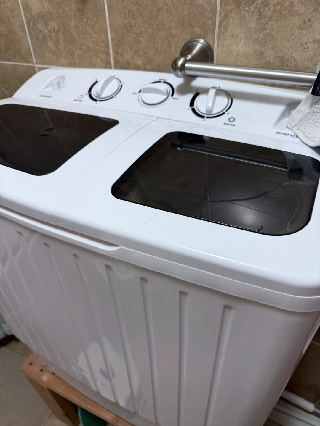 COSTWAY Portable Twin Tub Washing Machine - Grey+White - photo 3
