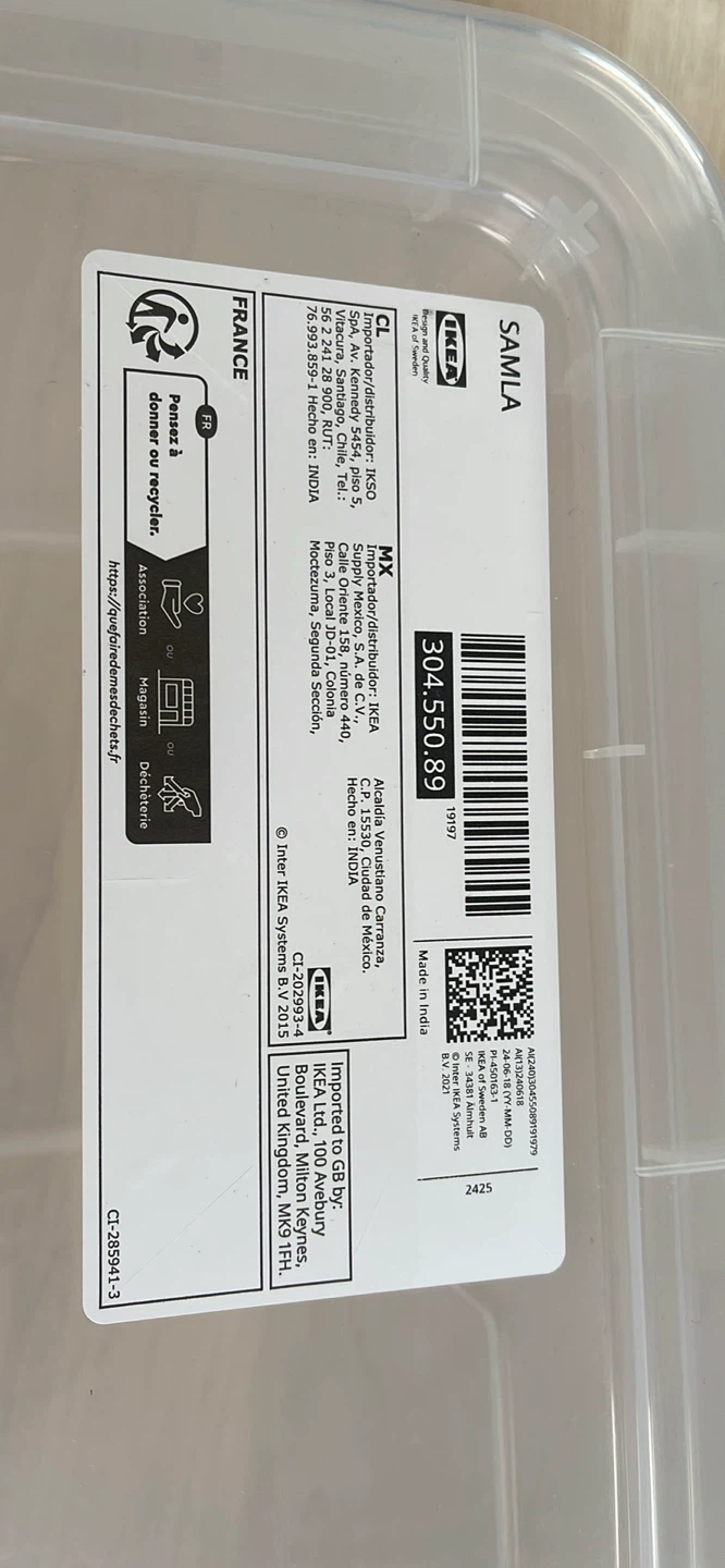 2 IKea  Storage Box with Lid, White - photo 5
