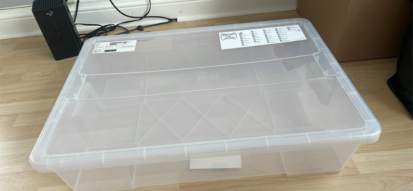 2 IKea  Storage Box with Lid, White - photo 4