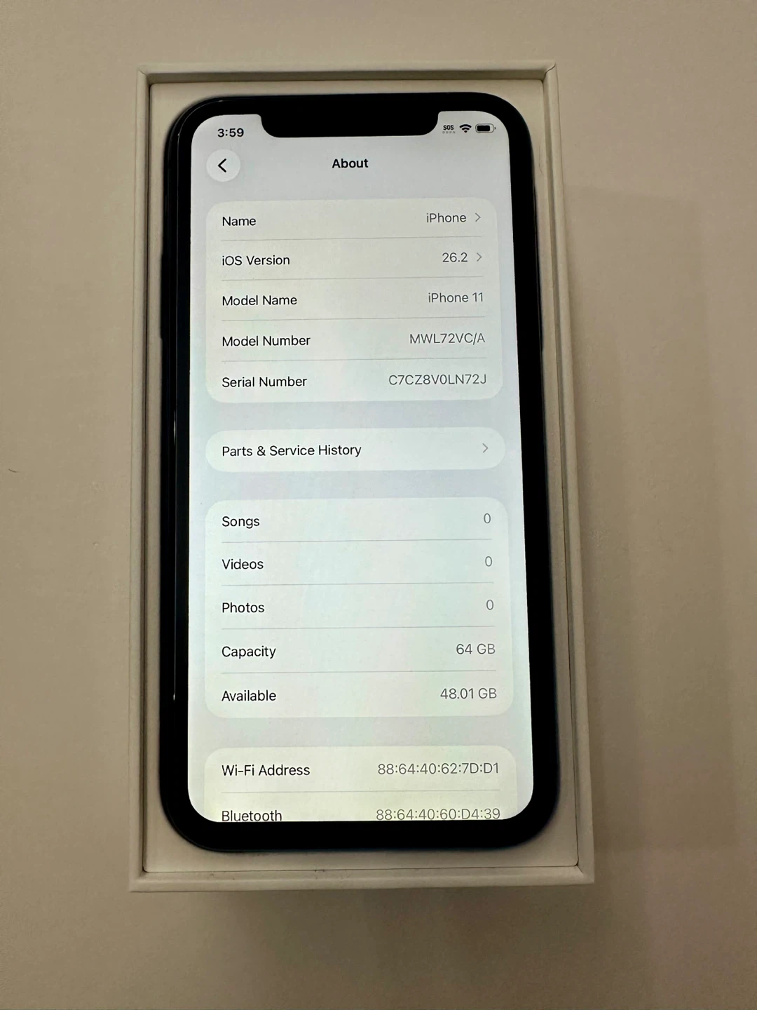 Apple iPhone 11 64GB Black Unlocked Dual Sim 77% Battery - photo 5