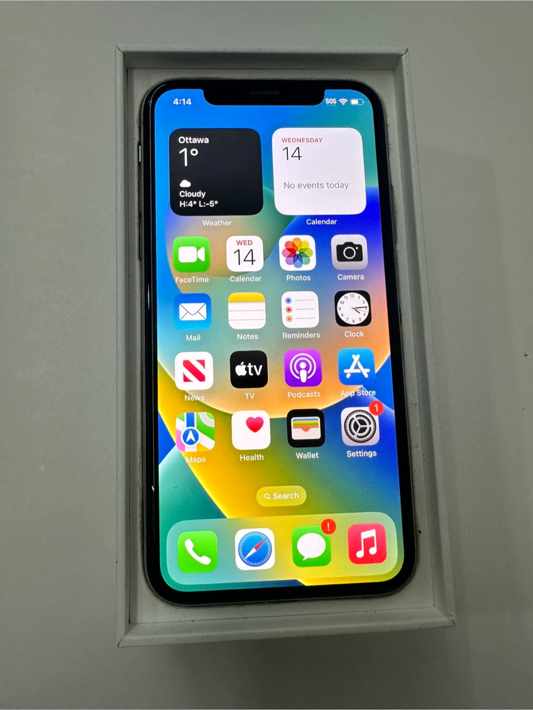 Apple iPhone X 256gb White Unlocked Dual Sim 83% Battery Level - photo 3
