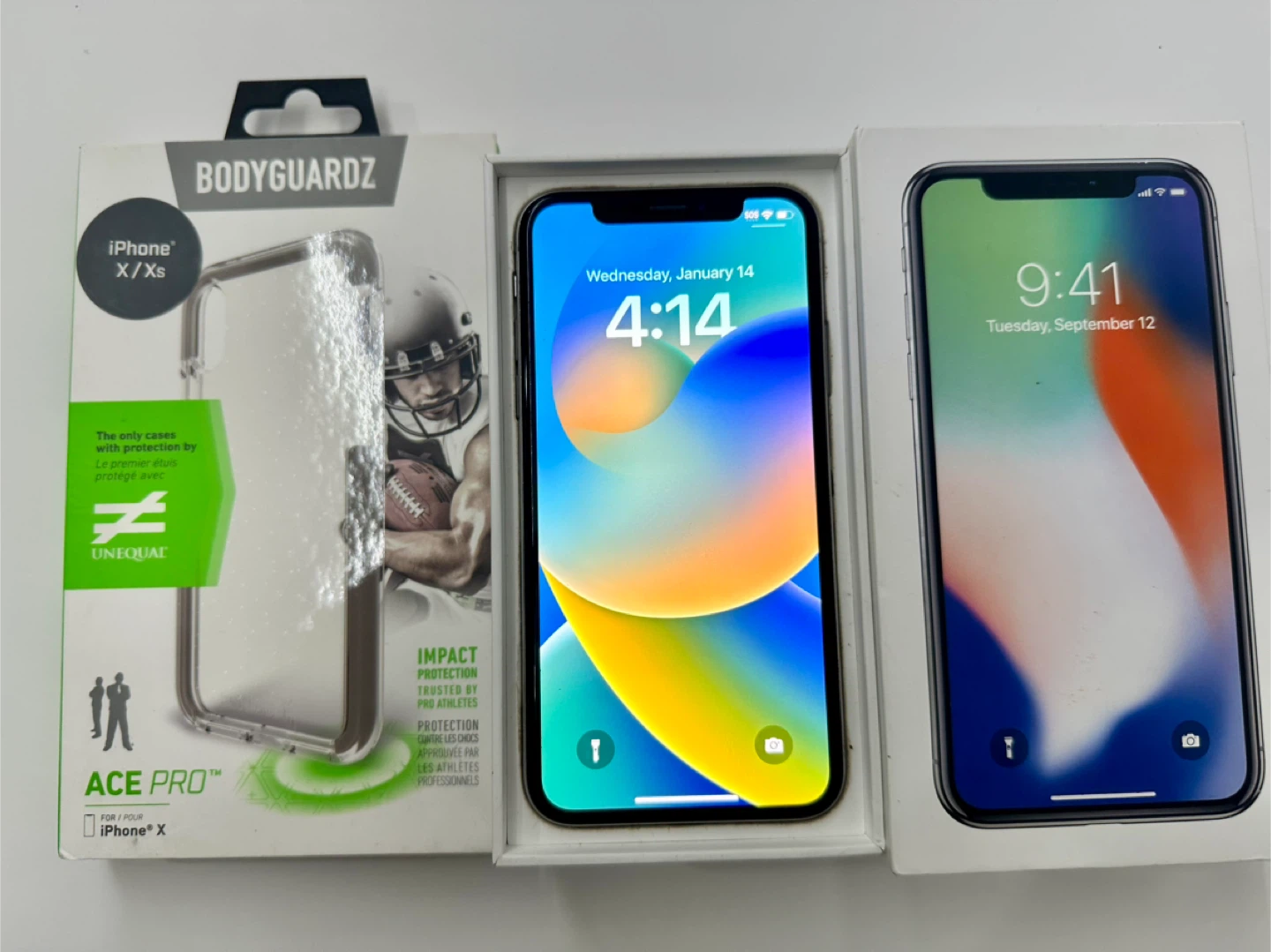 Apple iPhone X 256gb White Unlocked Dual Sim 83% Battery Level