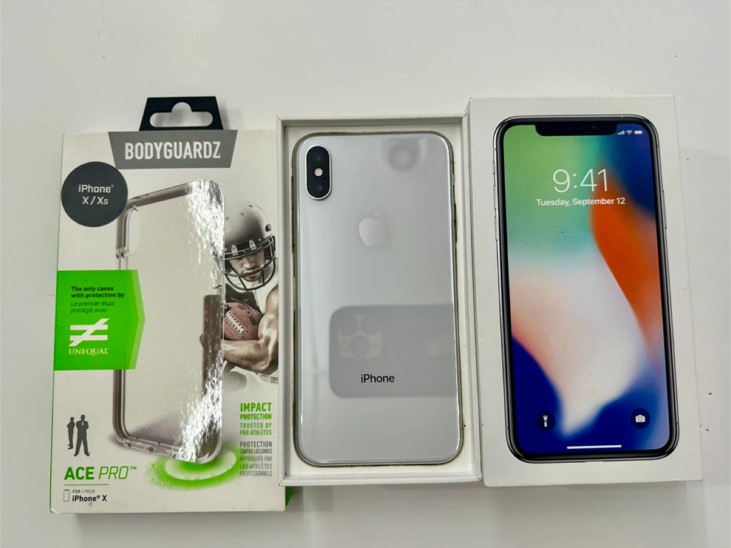 Apple iPhone X 256gb White Unlocked Dual Sim 83% Battery Level - photo 2