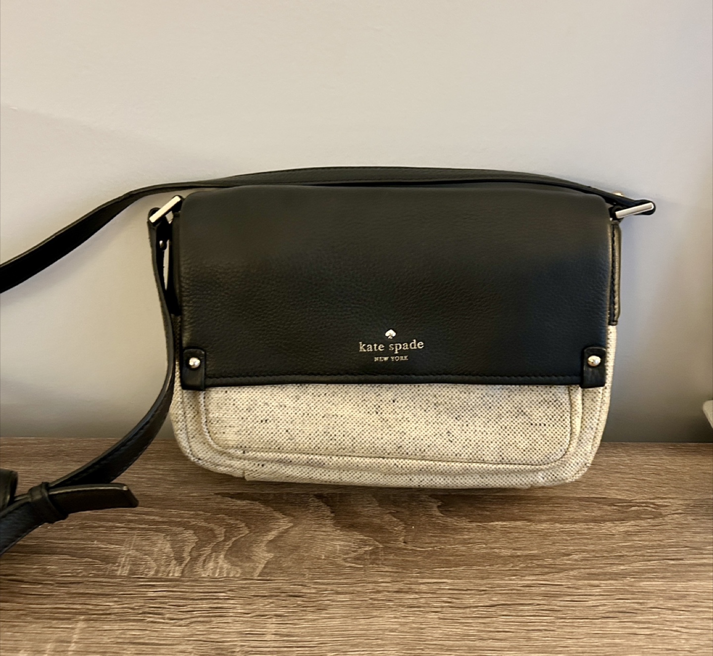Kate Spade Crossbody Bag - Black & Cream