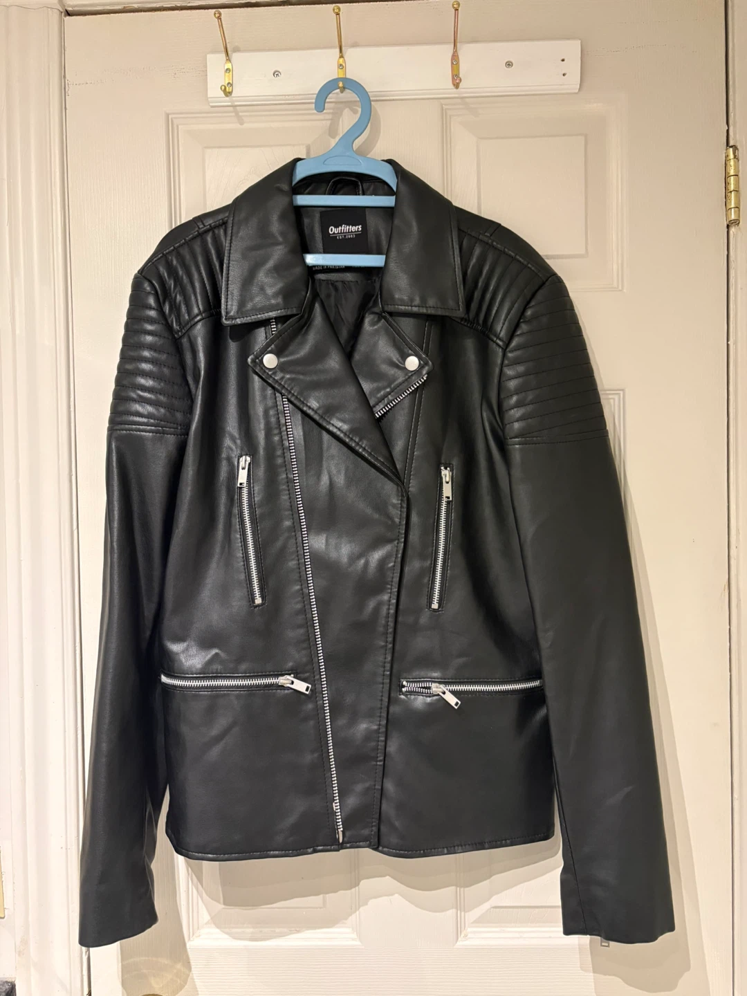 Outfitters Black Faux Leather Jacket