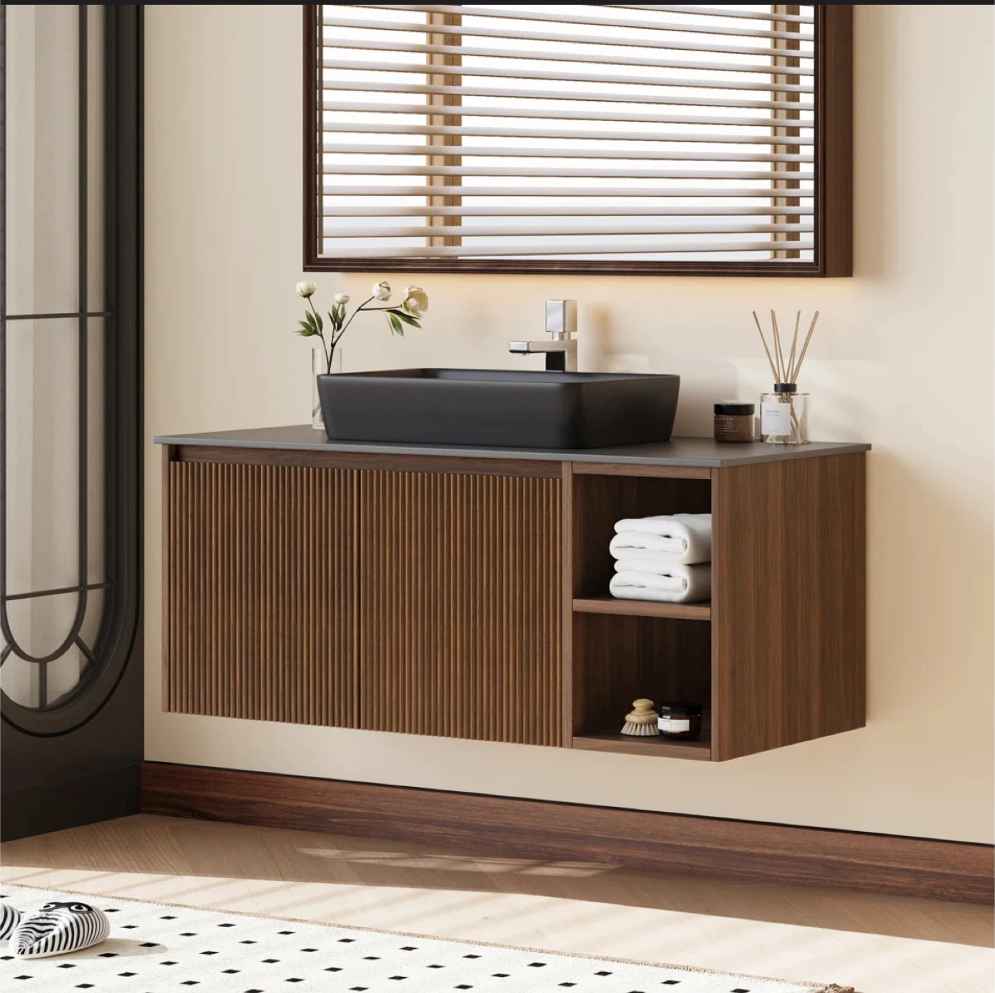 Bathroom Vanity with Black Sink - photo 5