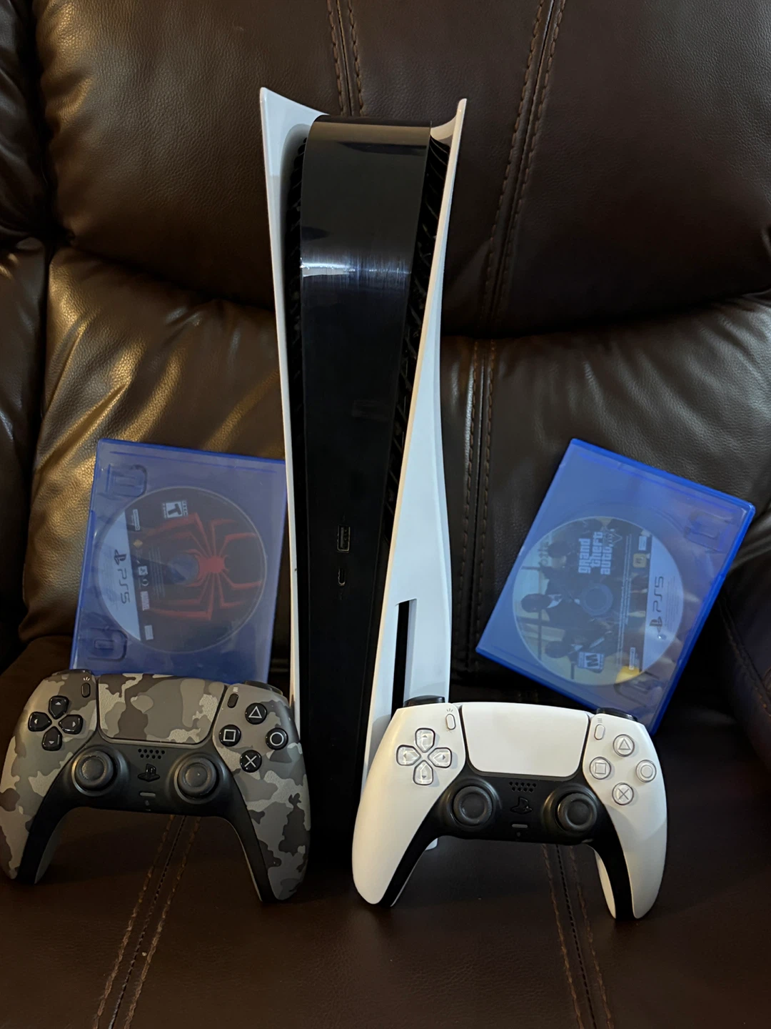 PlayStation 5 Console with Games and Controllers