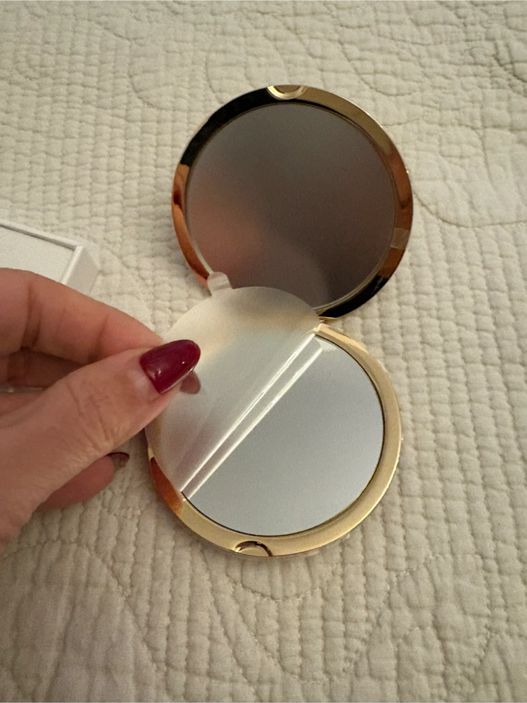 Chanel Gold Mirror with Box - photo 4