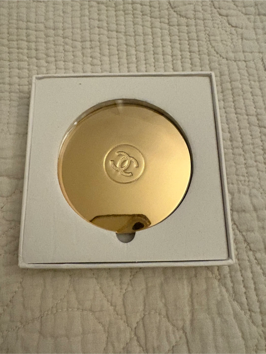 Chanel Gold Mirror with Box