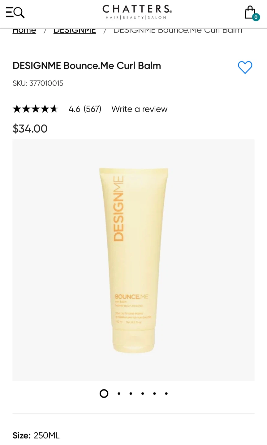DESIGNME Bounce.Me Curl Balm - 250ml
