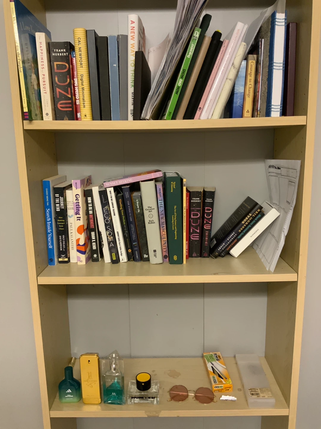 Tall Light Wood Bookshelf - photo 2