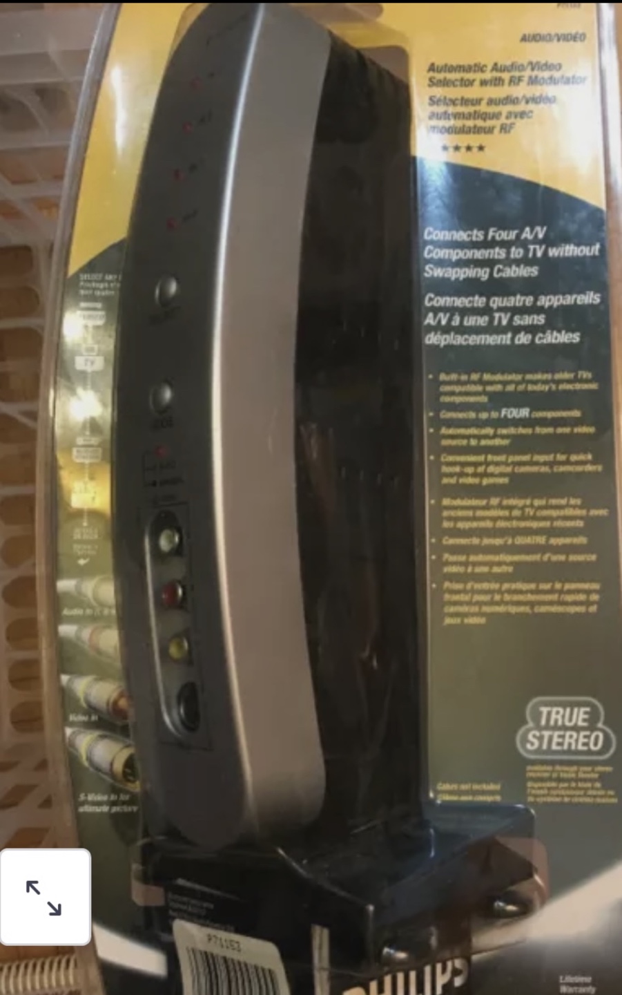 Brand New Sealed-Philips PH-61153 4x1 Audio/Video Selector - photo 2