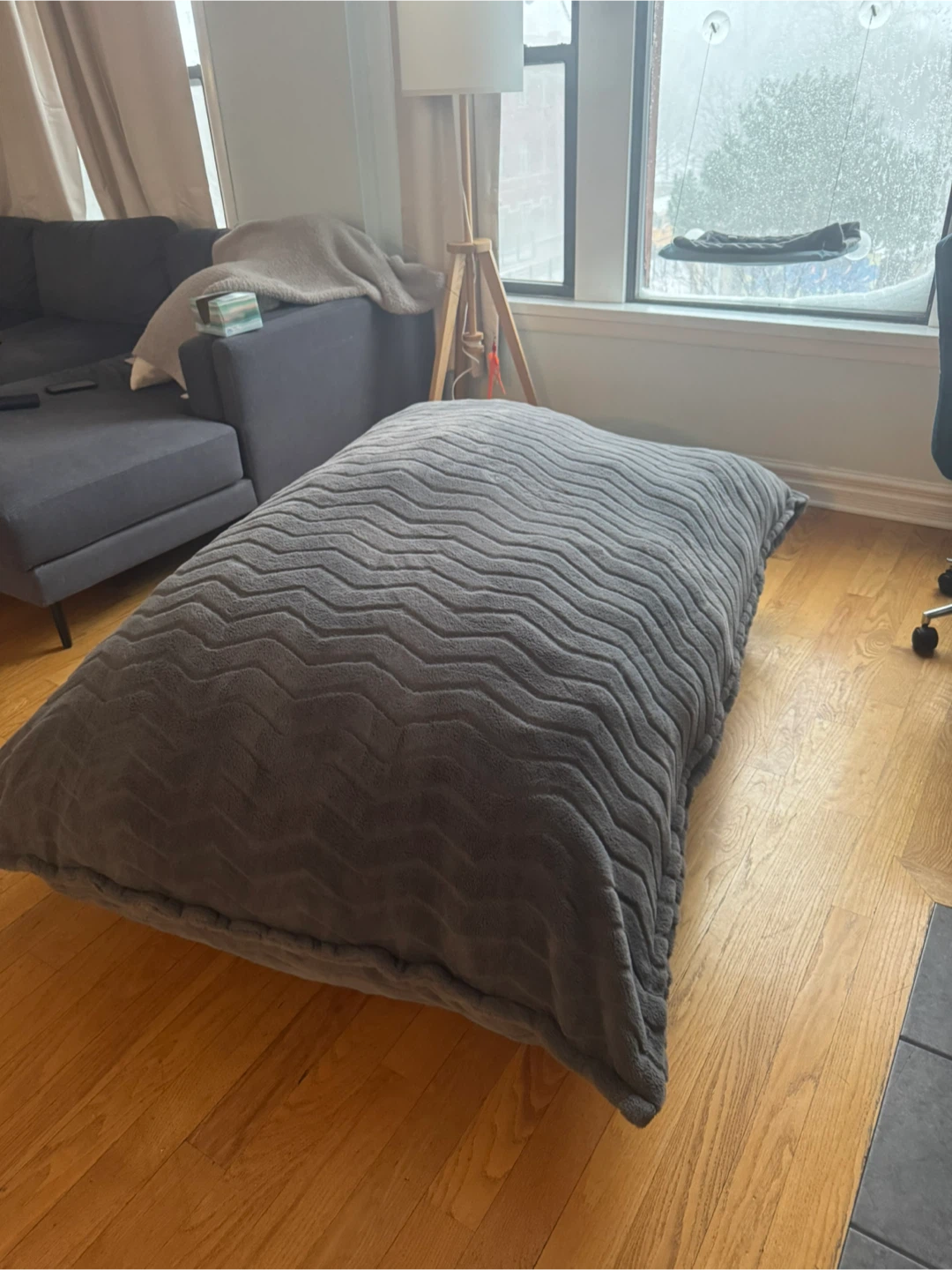 Gray Bean Bag Lounge Classic