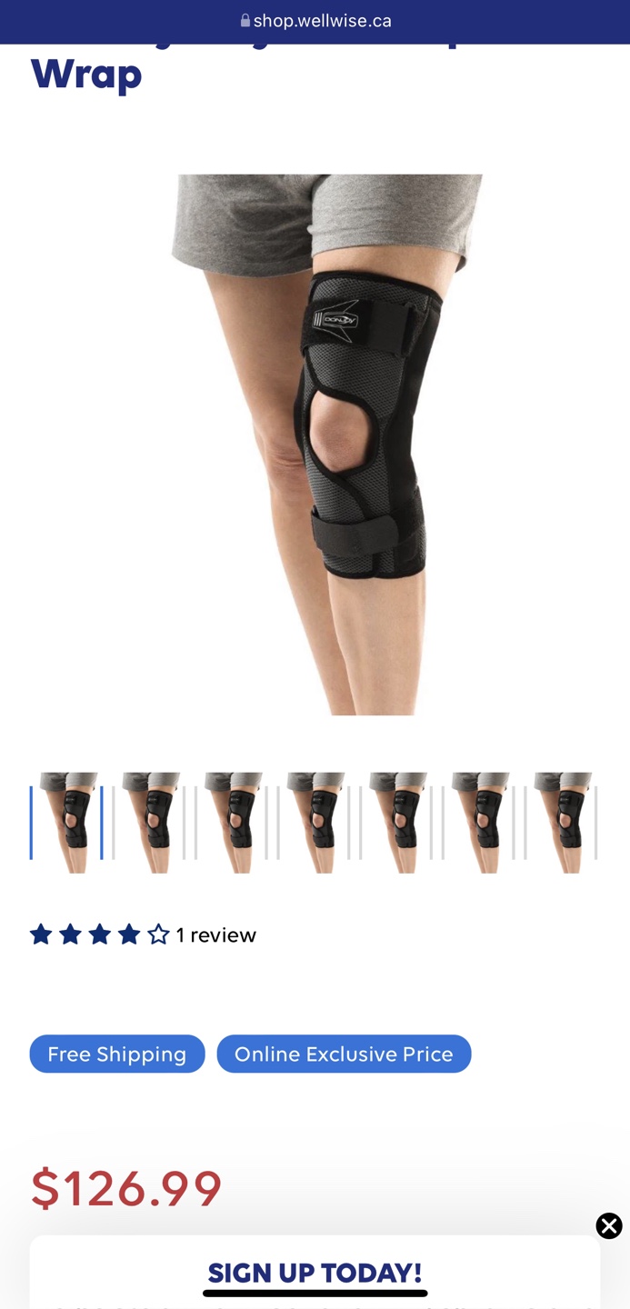 Brand New-DonJoy Playmaker Xpert Wrap Knee Brace