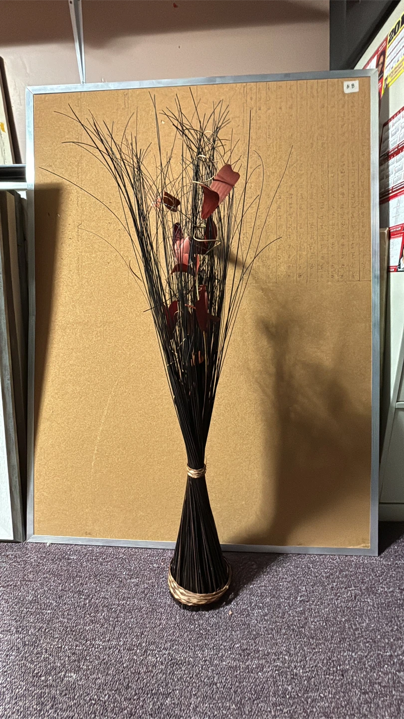 Decorative Floor Vase with Artificial Plant