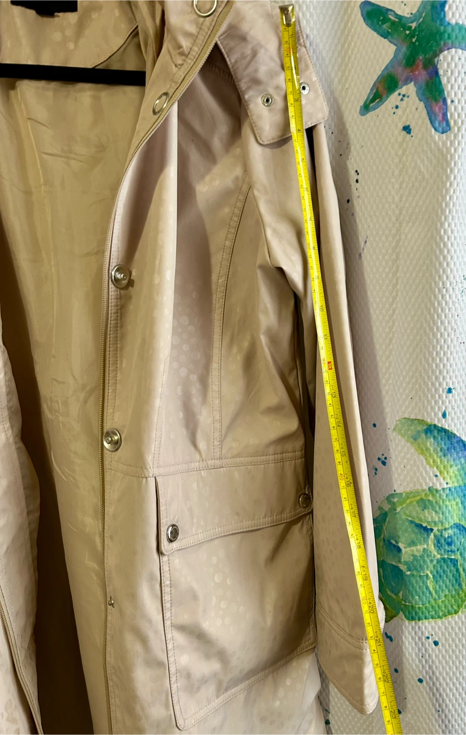 Weatherproof Beige Raincoat - photo 4