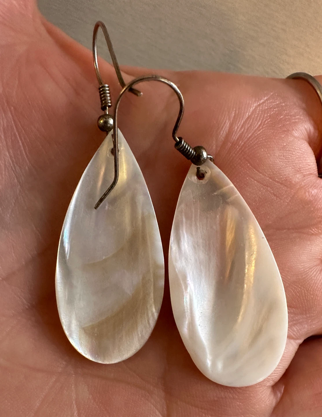 Mother of Pearl Teardrop Earrings - photo 4
