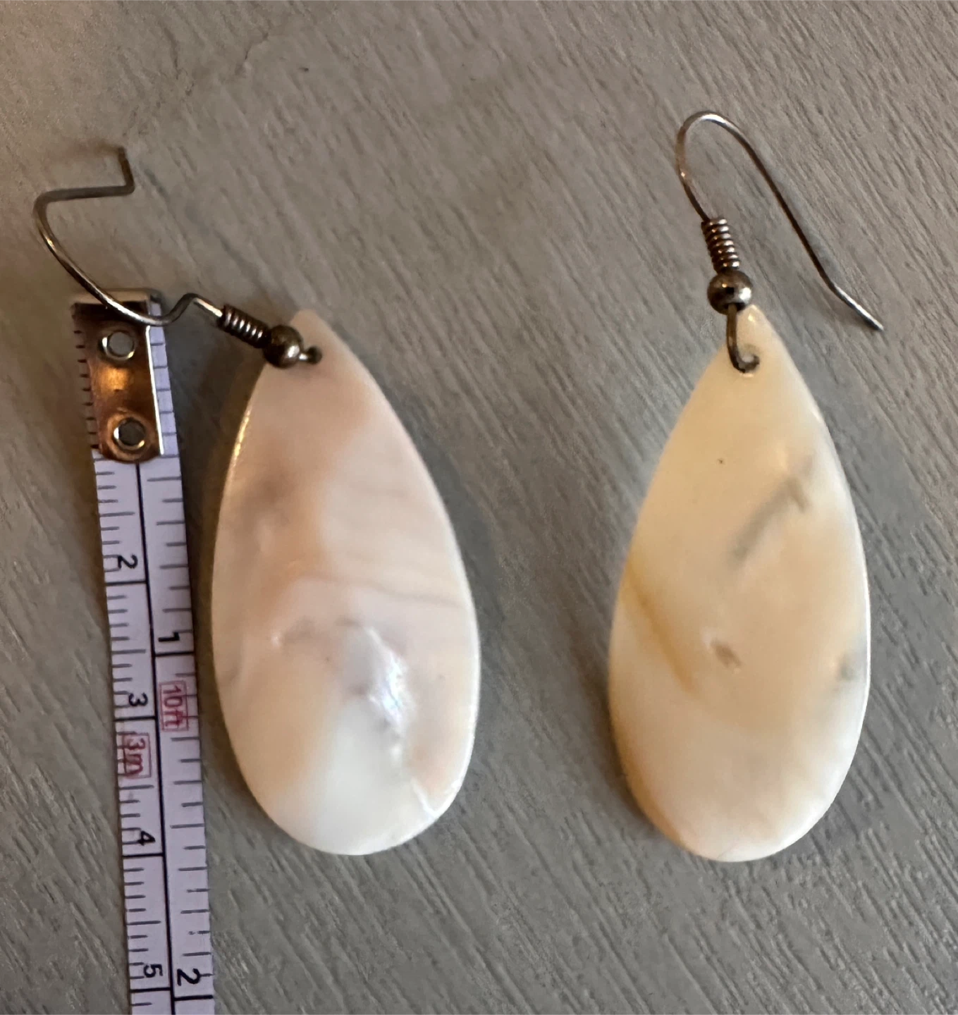 Mother of Pearl Teardrop Earrings - photo 3