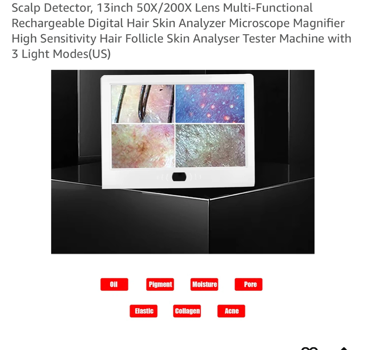 Four-Spectrum Hair Follicle/Scalp/Skin Detector - photo 3