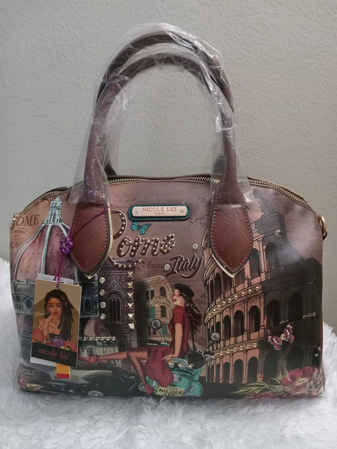 Nicole Lee Rome Premium Italy Satchel Bag