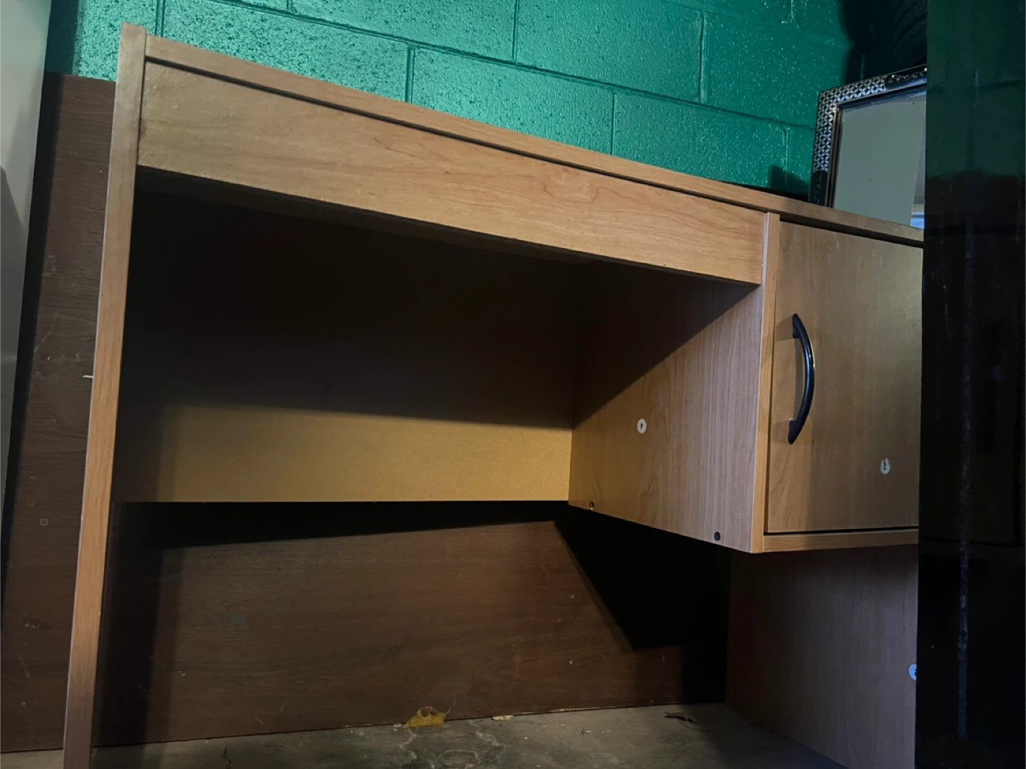 Wooden Desk with Cabinet - photo 5