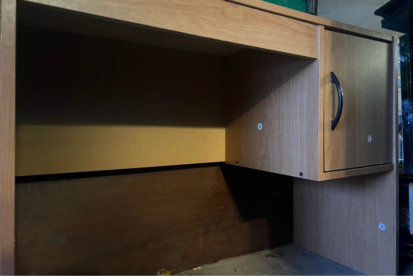 Wooden Desk with Cabinet - photo 2