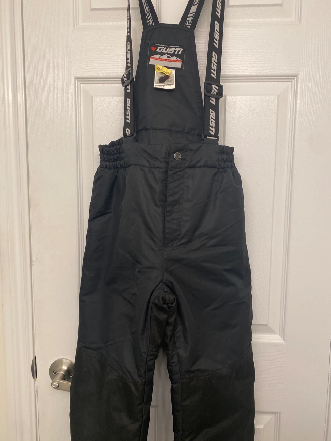 Gusti Black Snow Pants with Suspenders