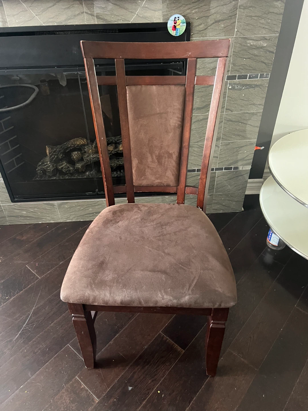 Set of 2 Brown Dining Chairs - photo 3