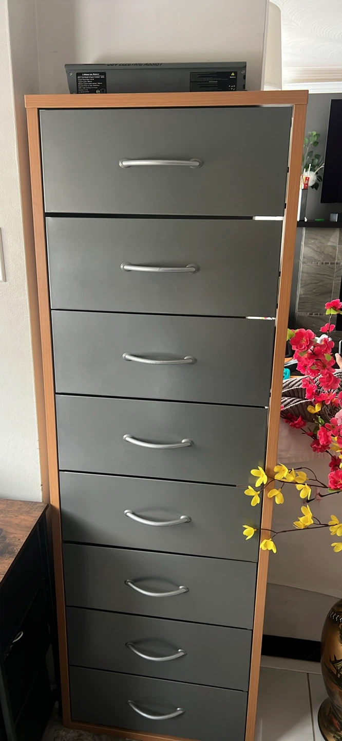 Need gone  asap Cd cabinet Tall Grey 7-Drawer Dresser