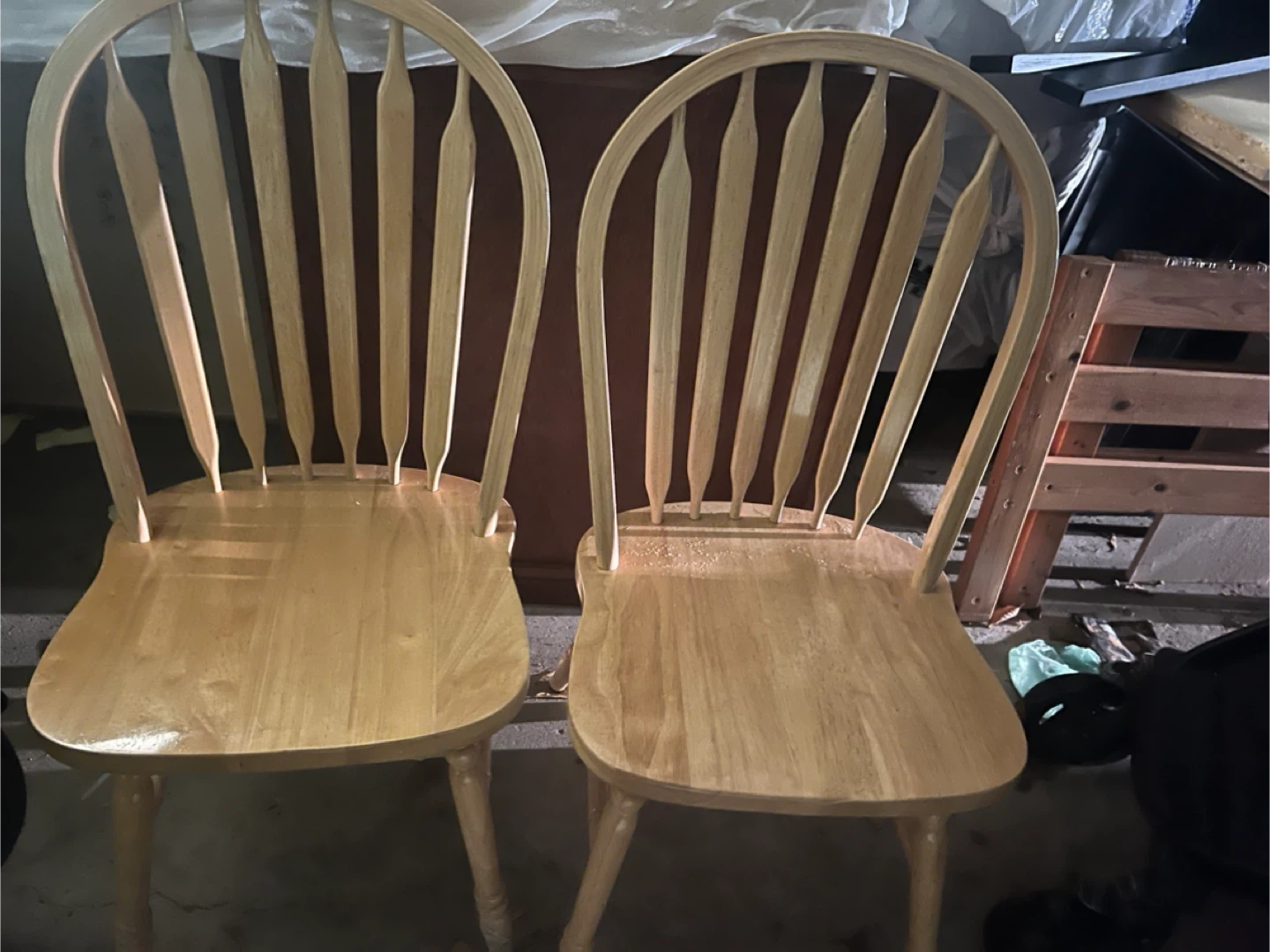 Wooden Dining Chairs - Set of 2