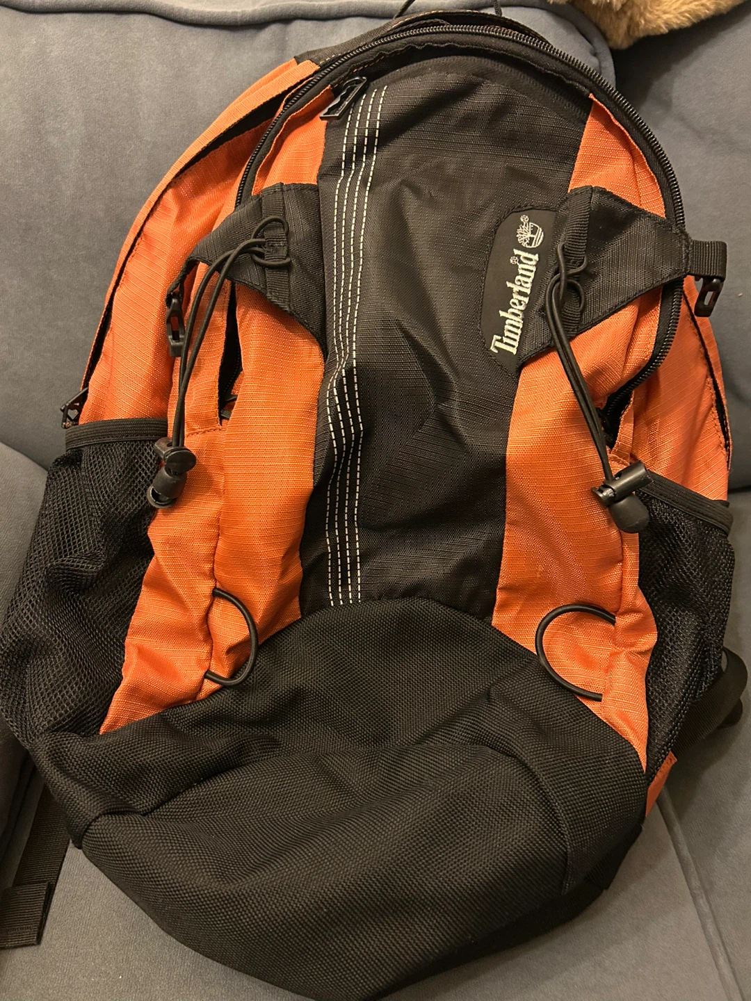 Timberland Orange & Black Backpack
