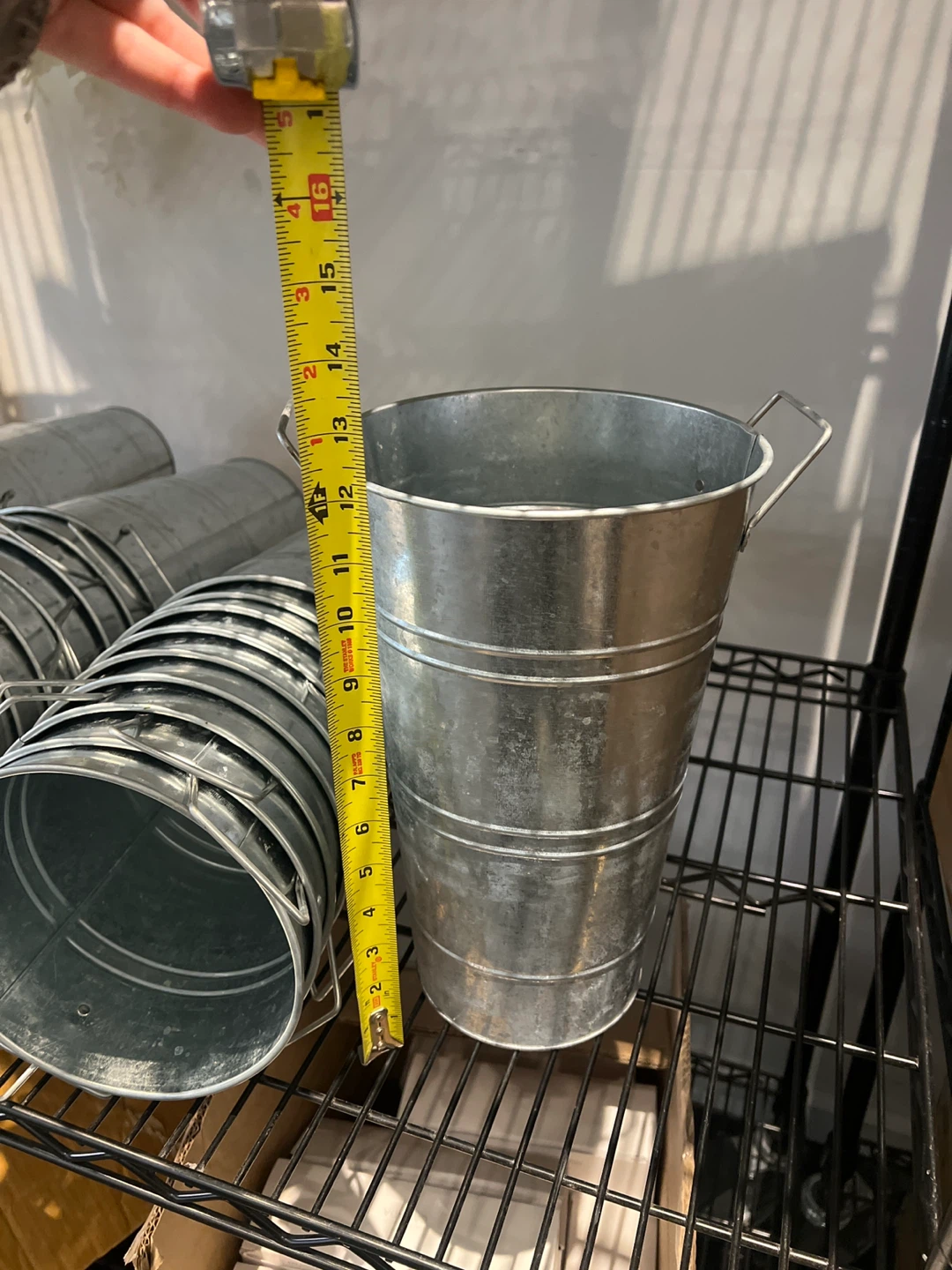 Galvanized Metal Buckets - Set of 30 - photo 3