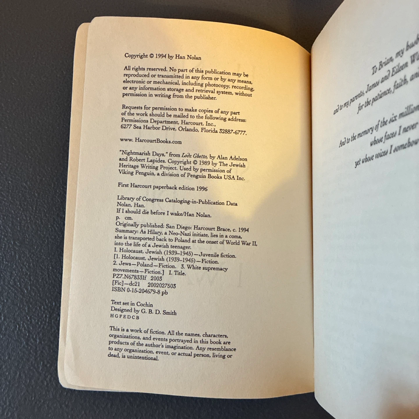 If I Should Die Before I Wake by Han Nolan - photo 5