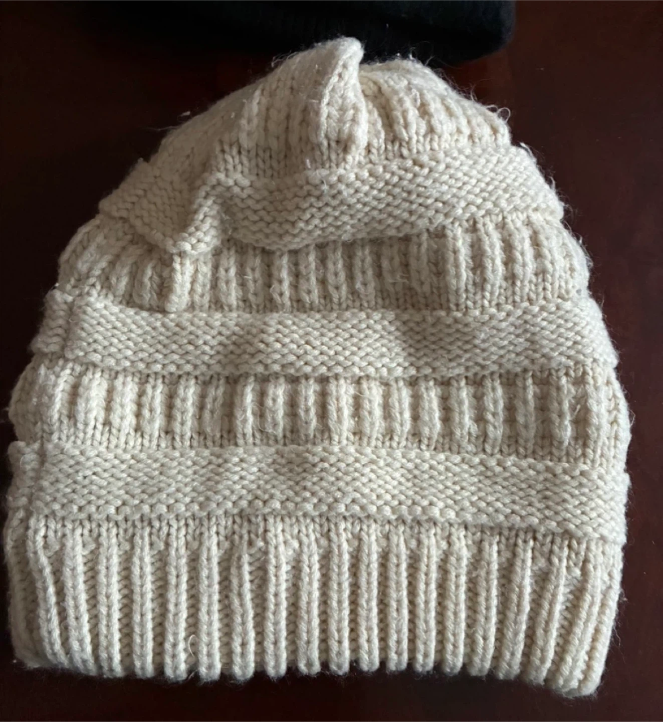 $5 warm fleece lined black hat beanie men women toque - photo 4