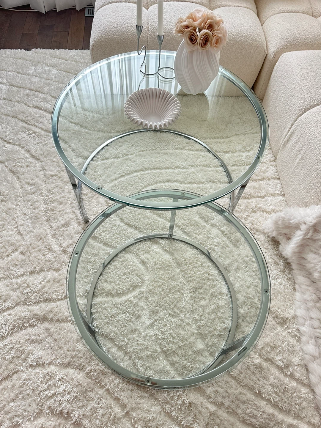 Nesting chrome Coffee Table - photo 4