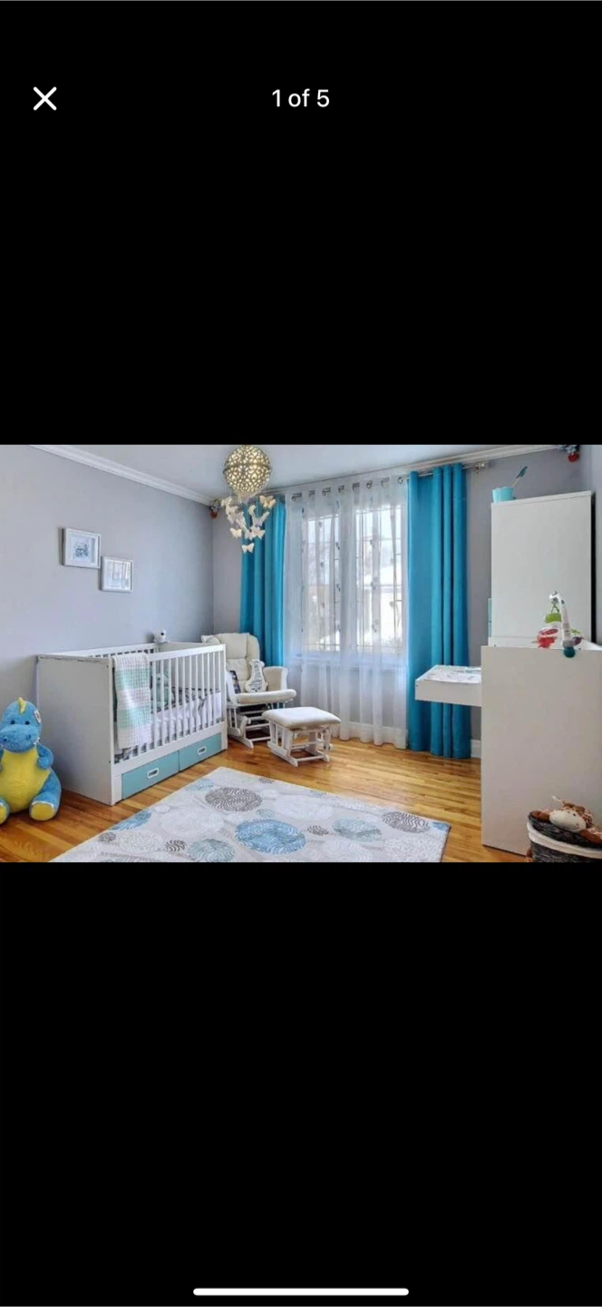 IKEA Crib and Changing Table and wardrobe Combo
