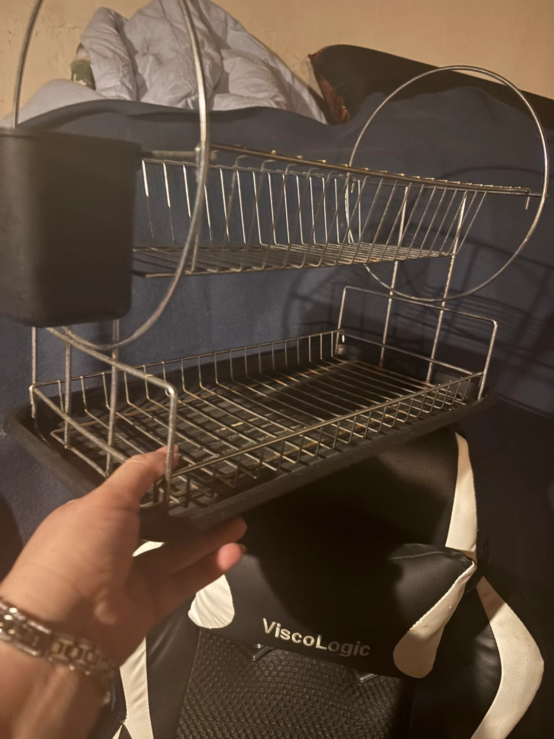 ViscoLogic Black and White Gaming Chair - photo 5