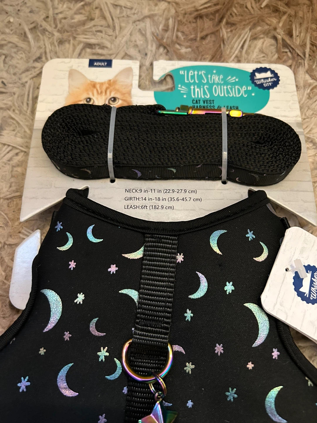 Whiskers City Cat Harness & Leash - New! - photo 2