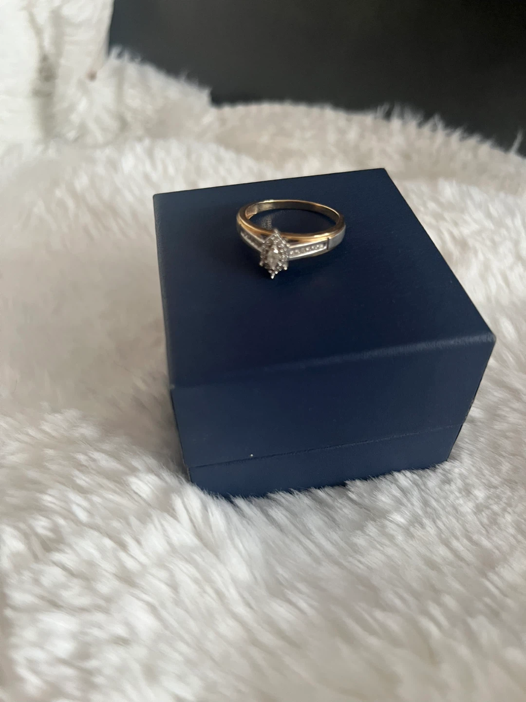 Diamond Ring with Gold Band - photo 2