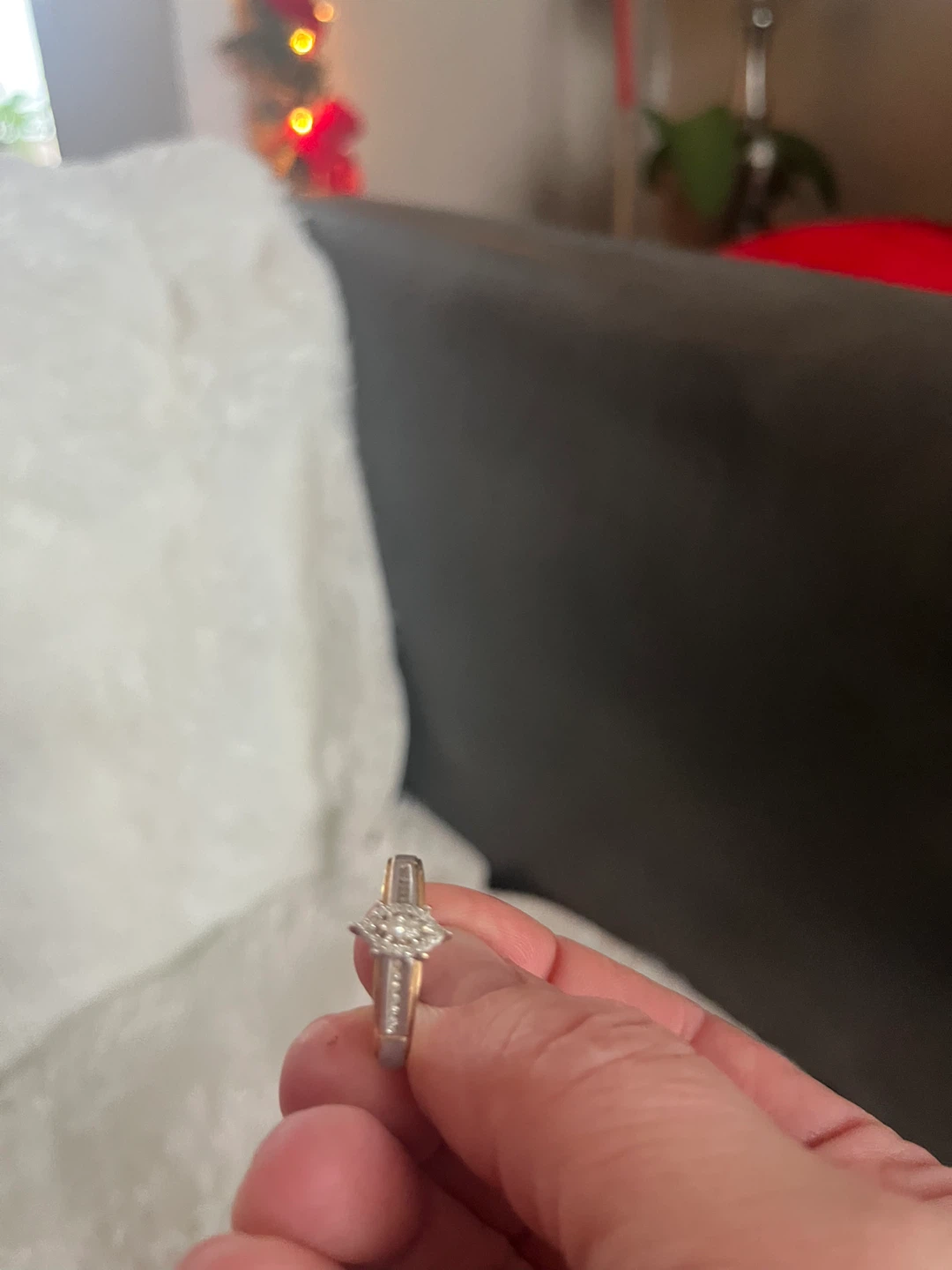 Diamond Ring with Gold Band - photo 5