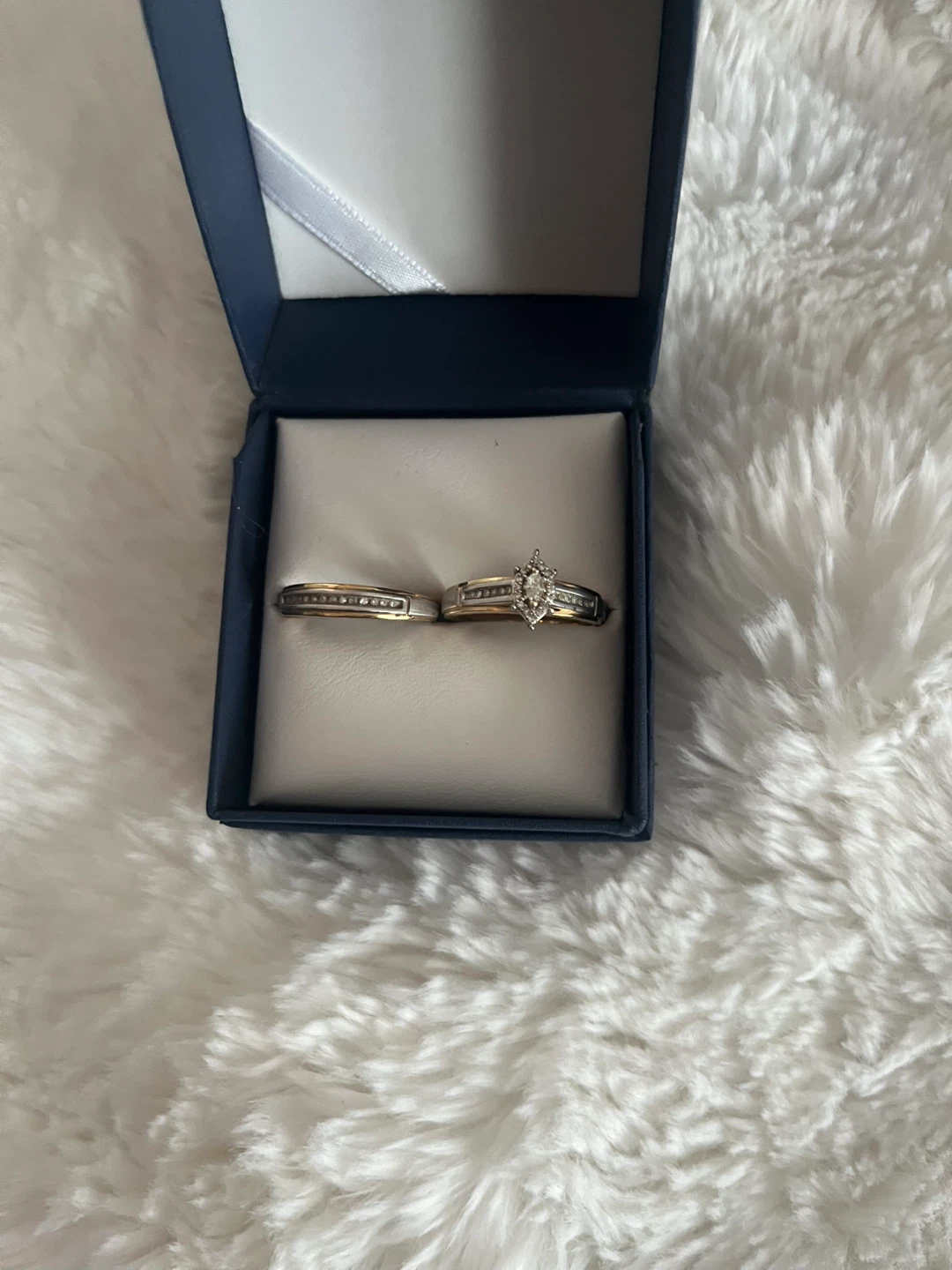 Diamond Ring with Gold Band