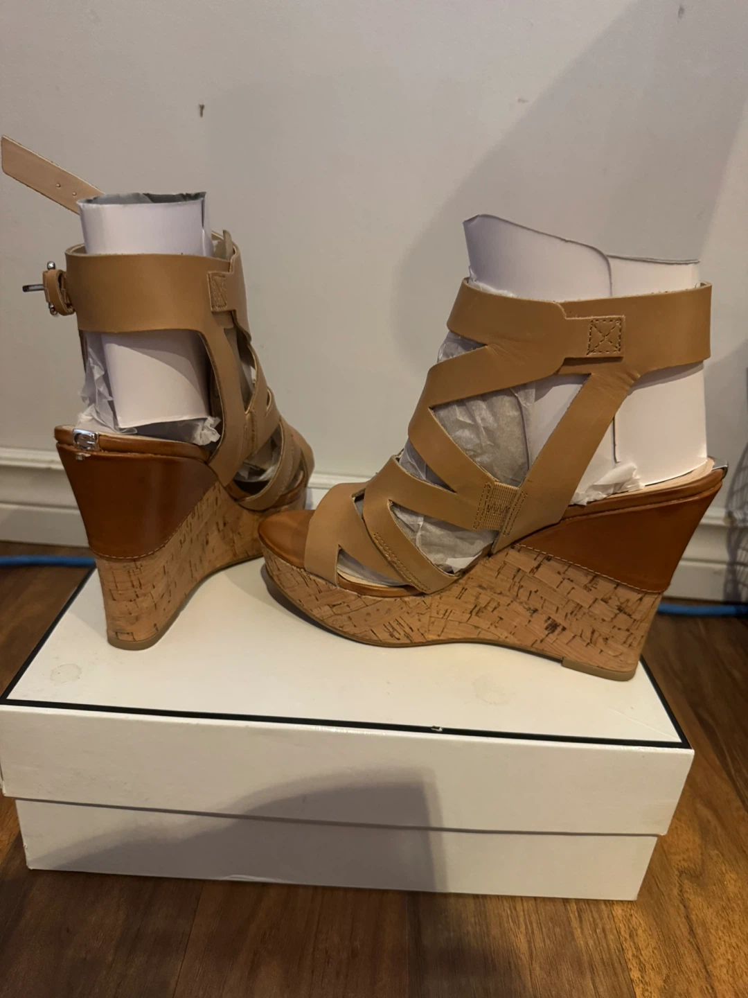 GHANNELE Wedge Sandals - Size 7
