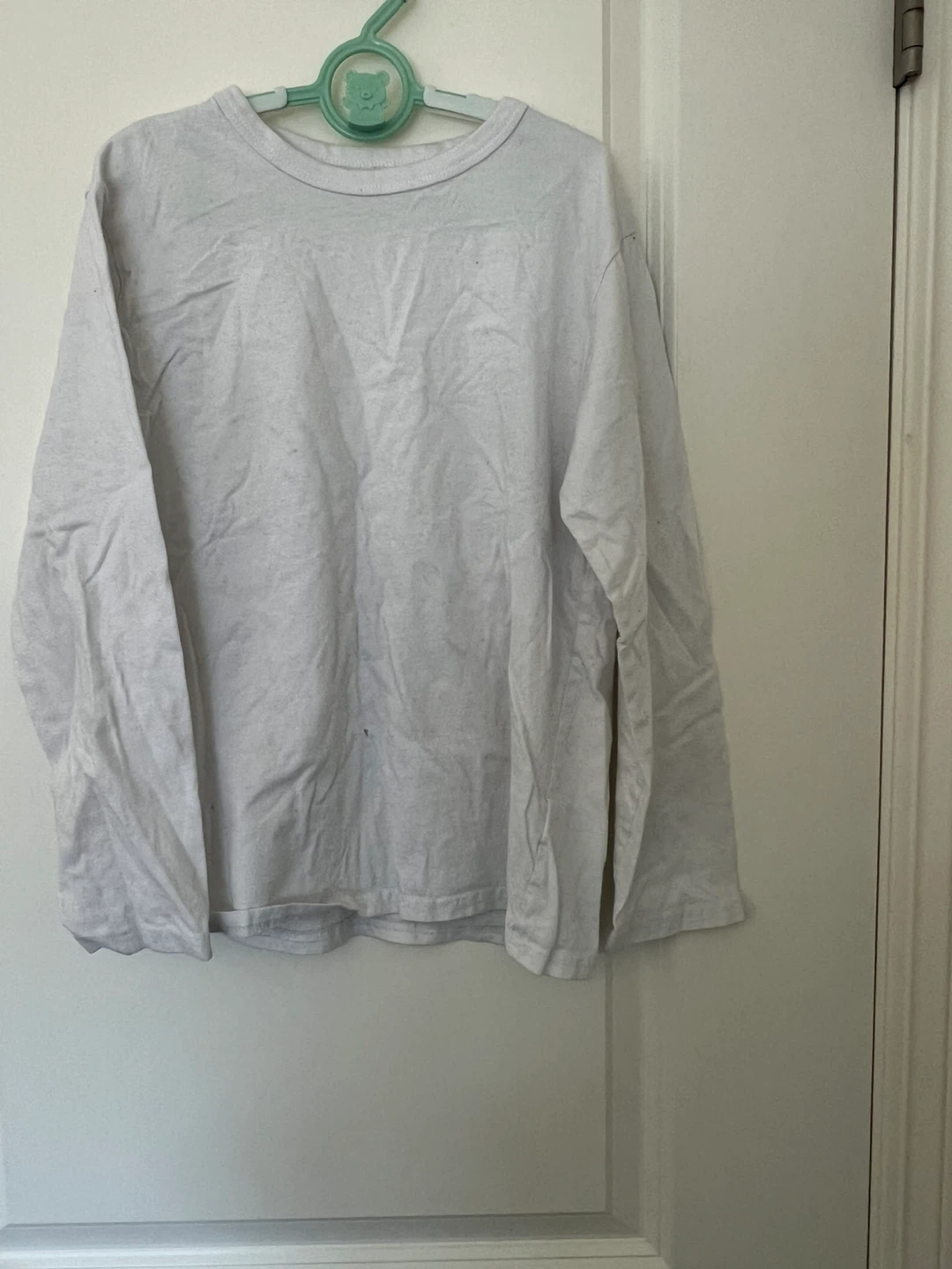 Children place Long Sleeve White Shirt