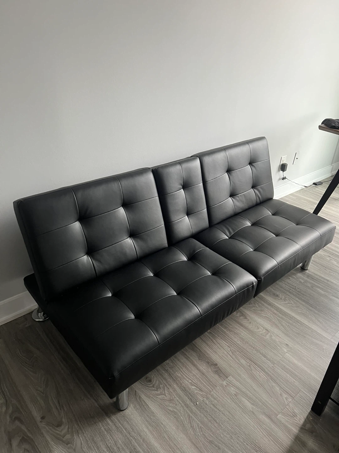 Black Sofa Bed perfect for studio