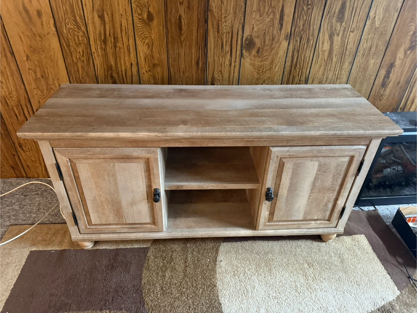 Wooden TV Stand with Storage