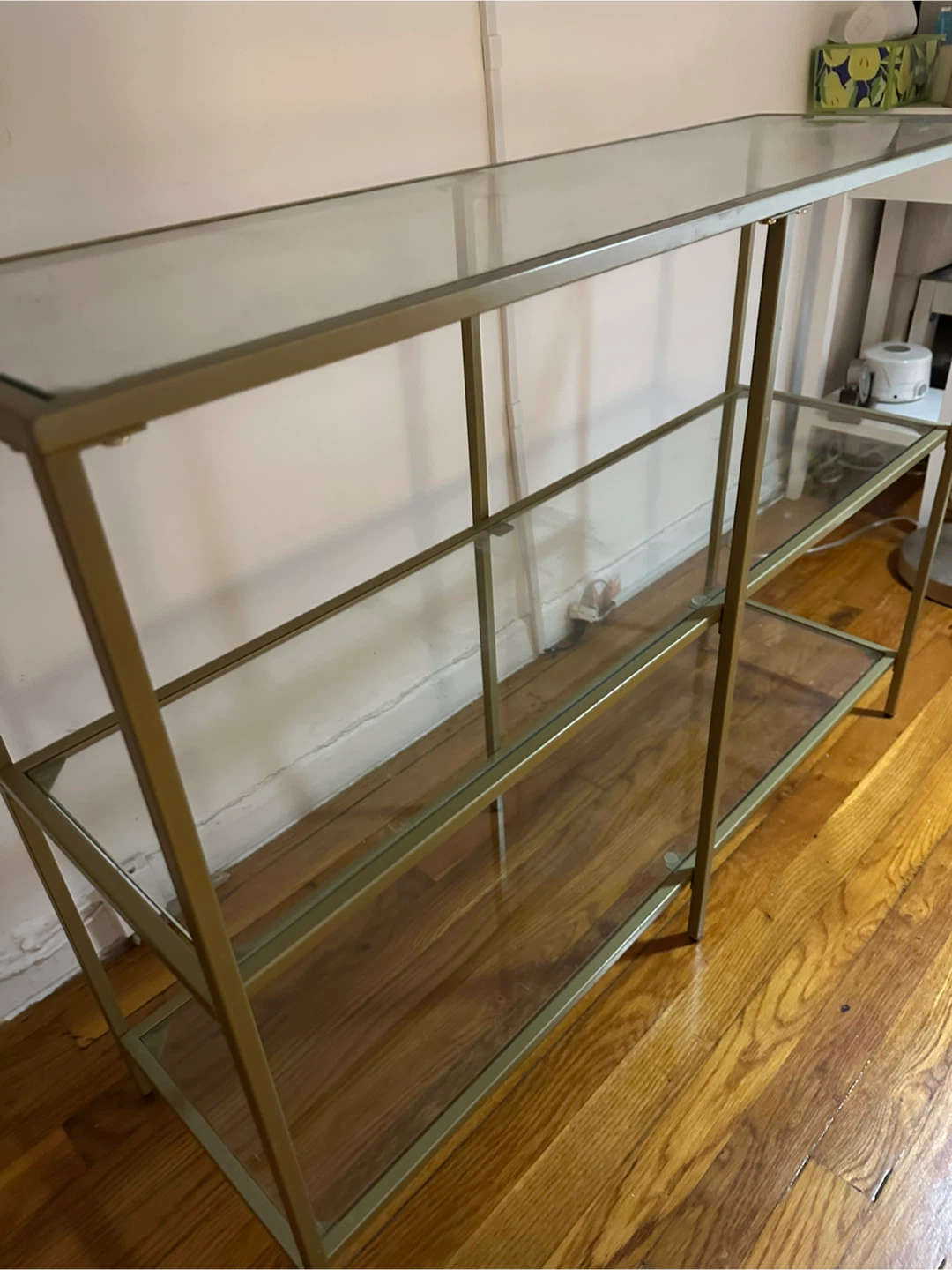 Gold Metal & Glass Shelf - photo 2