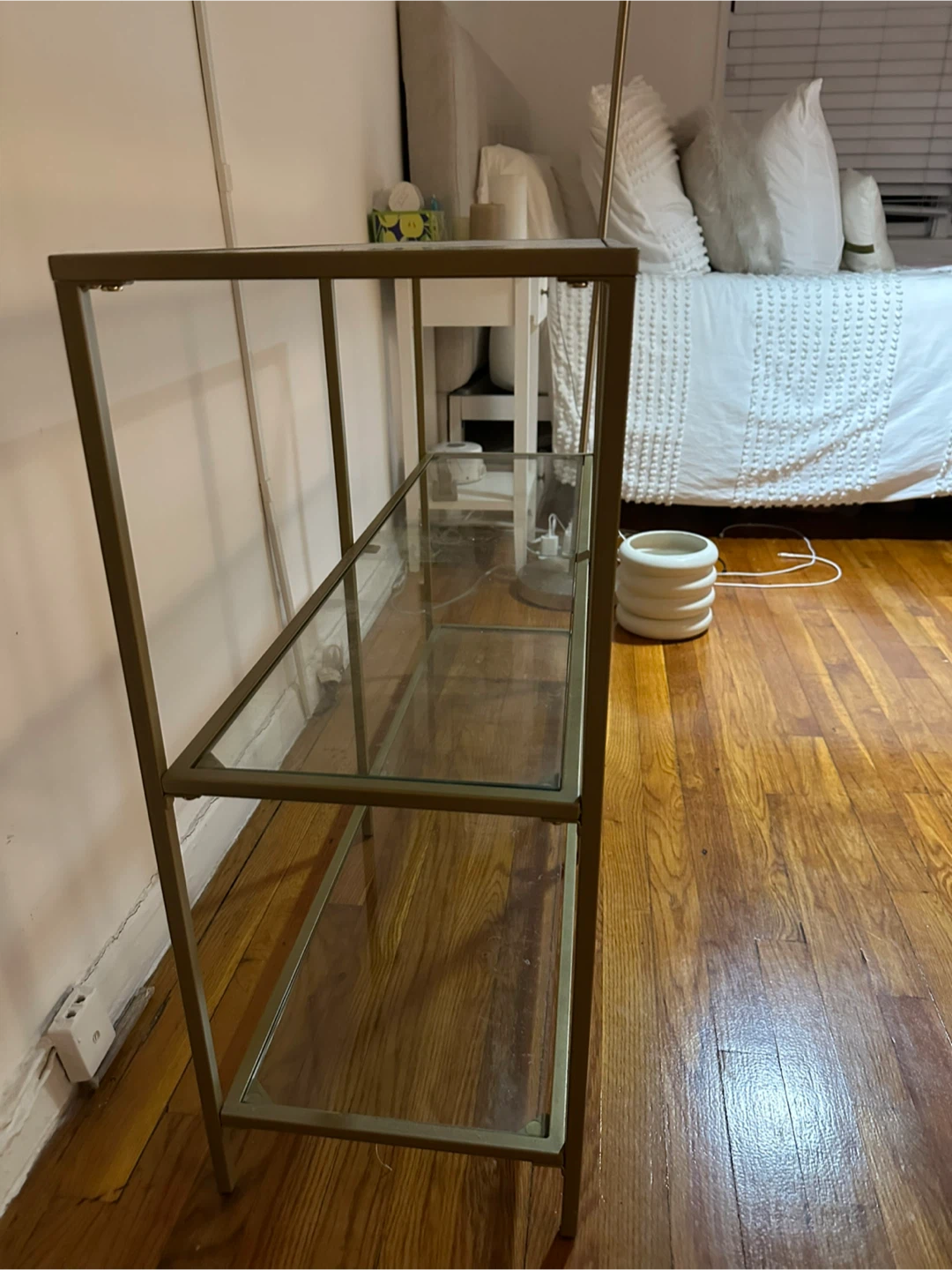 Gold Metal & Glass Shelf - photo 3