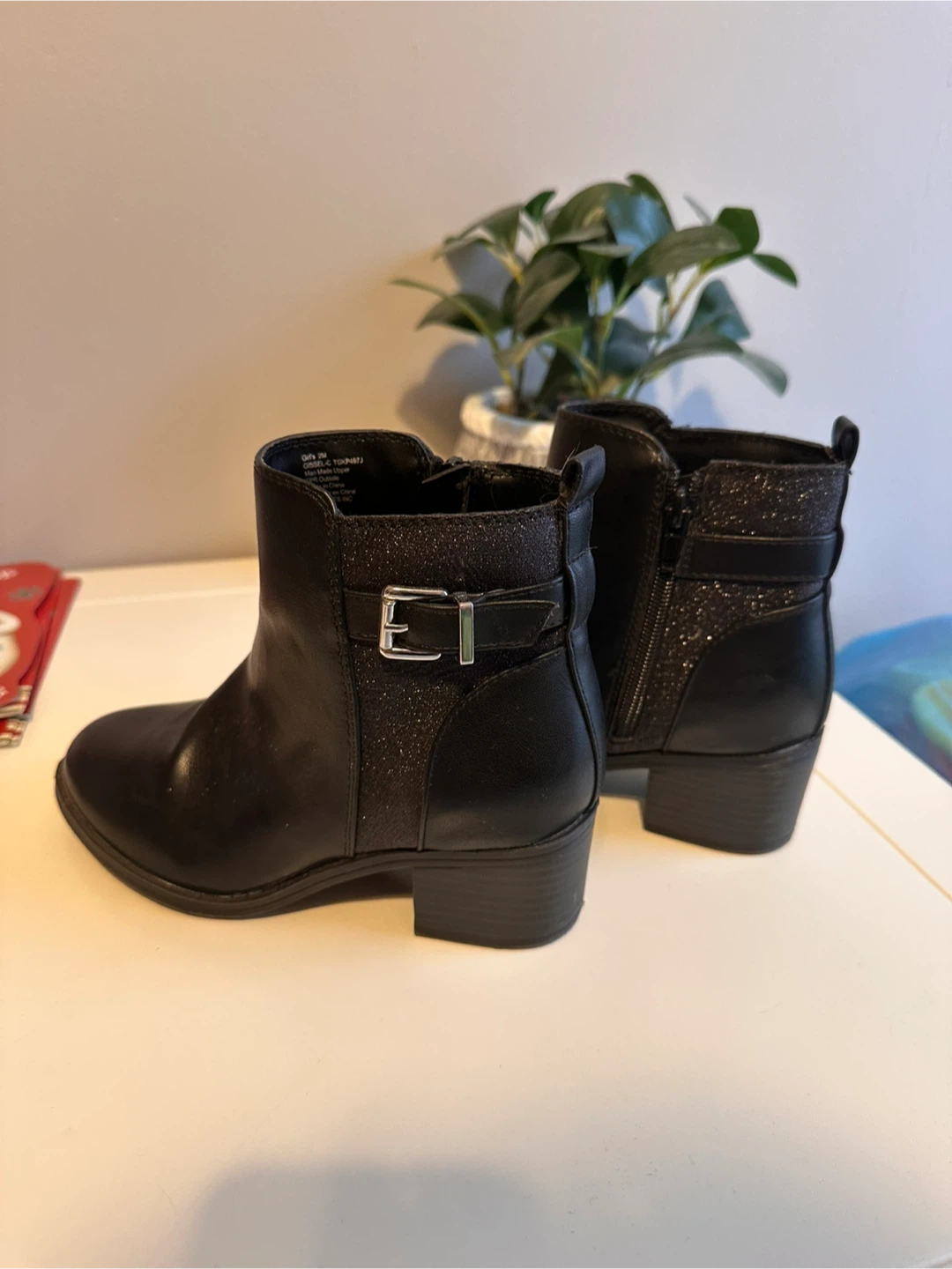MIA Girl's GISSEL-C Black Ankle Boots - Size 2M - photo 2