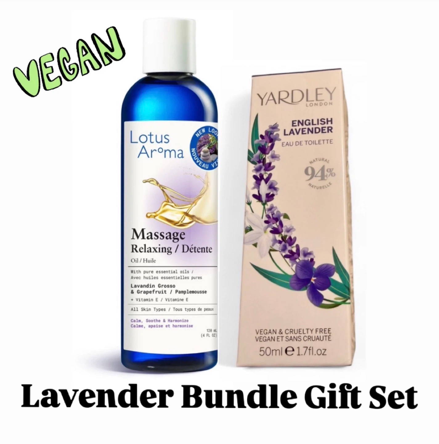 BNIB! 🌱 Vegan Lavender Gift Set - Perfume & Massage/Body Oil